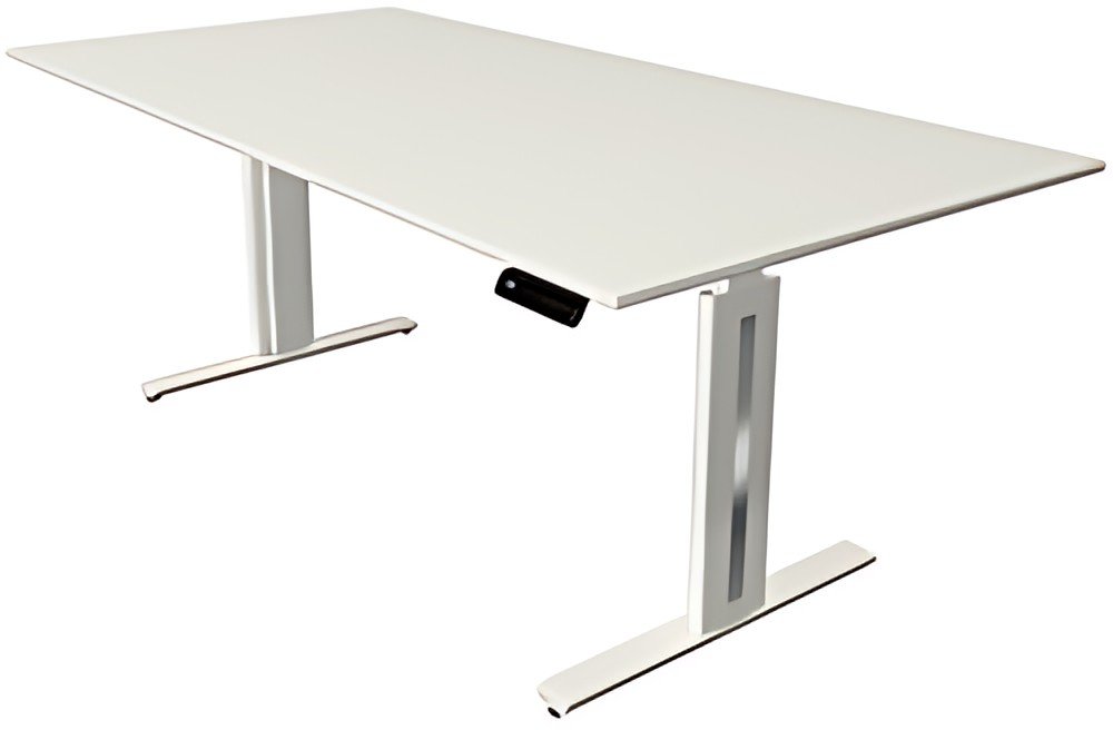 kerkmann Table de bureau assis-debout Move 3 fresh, blanc
