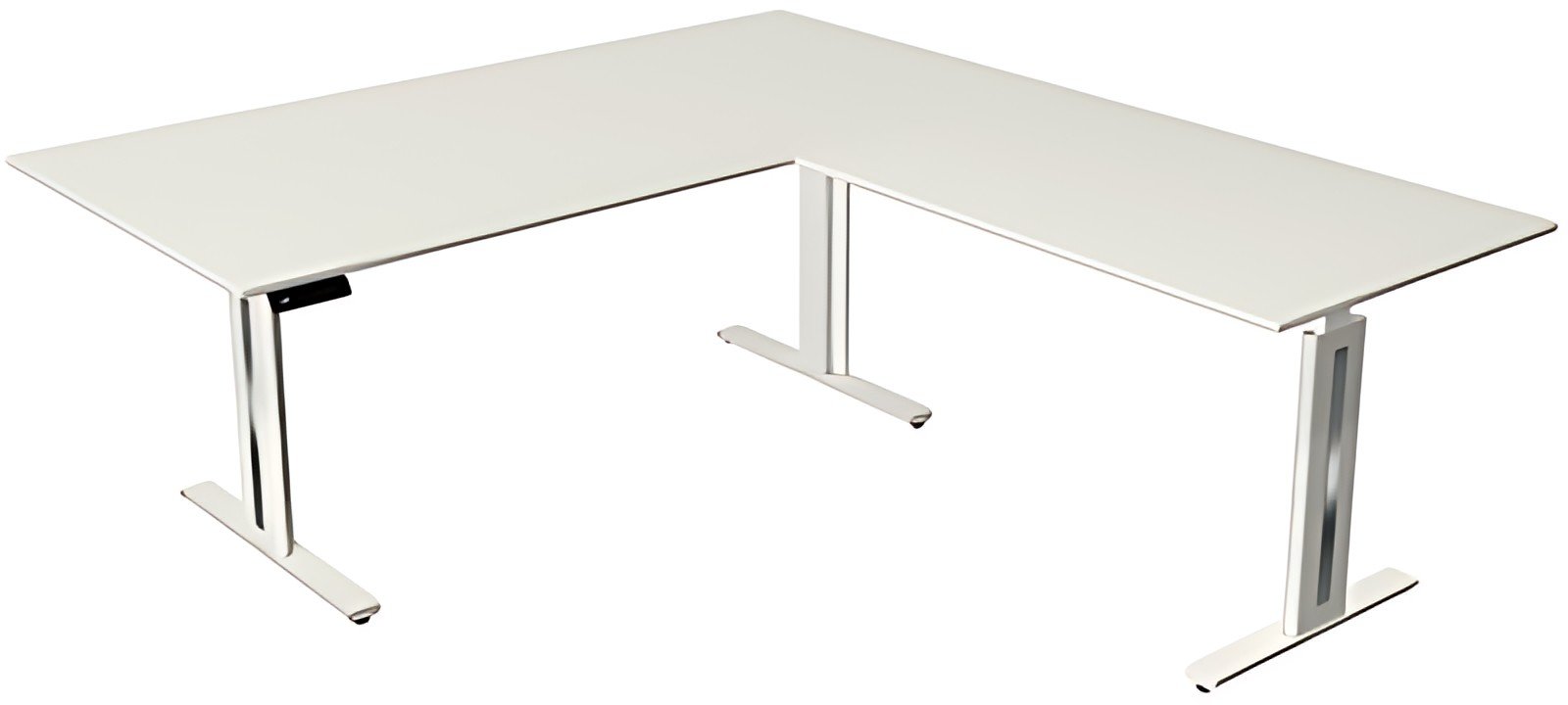 kerkmann Table de bureau assis-debout Move 3 fresh, blanc