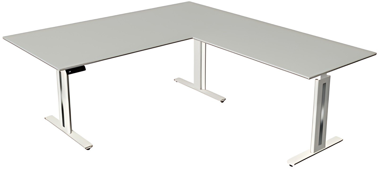 kerkmann Table de bureau assis-debout Move 3 fresh, gris