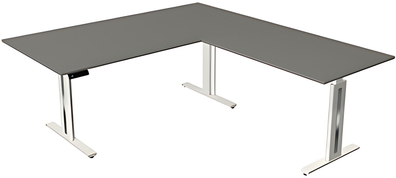 kerkmann Table de bureau assis-debout Move 3 fresh, graphite
