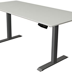 kerkmann Table de bureau assis-debout Move 1, gris clair