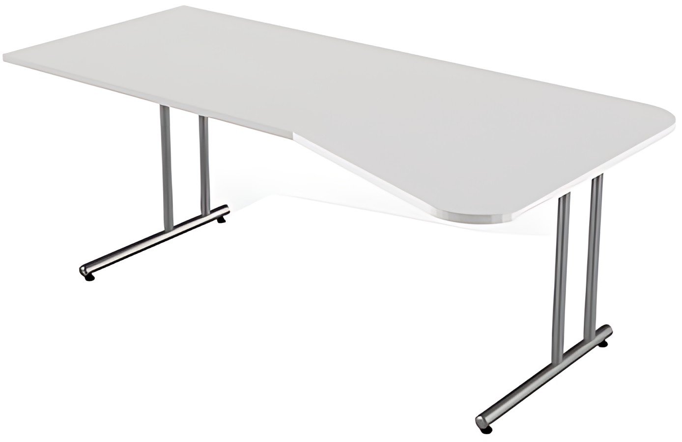 kerkmann Bureau pour PC Start Up, piètement en C, gris clair