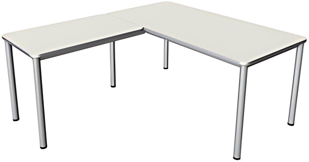 kerkmann Bureau PRIME avec extension, (L)1.800 mm, blanc