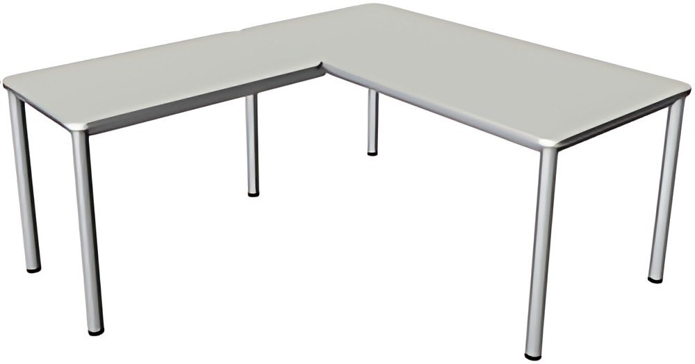 kerkmann Bureau PRIME avec extension, (L)1.800 mm, gris