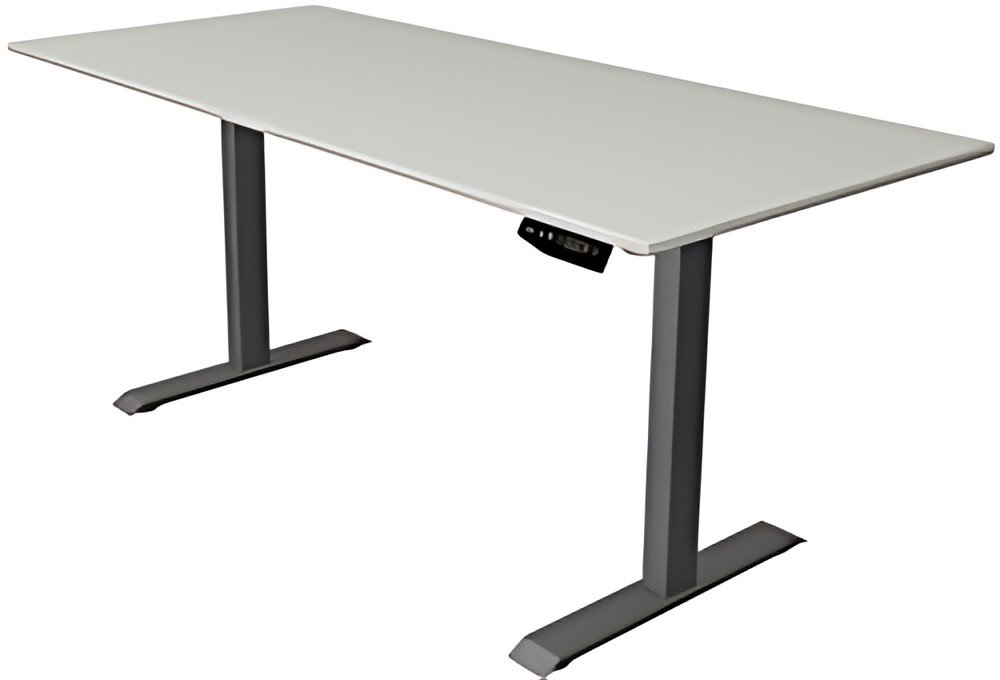 kerkmann Table de bureau assis-debout Move 1, gris