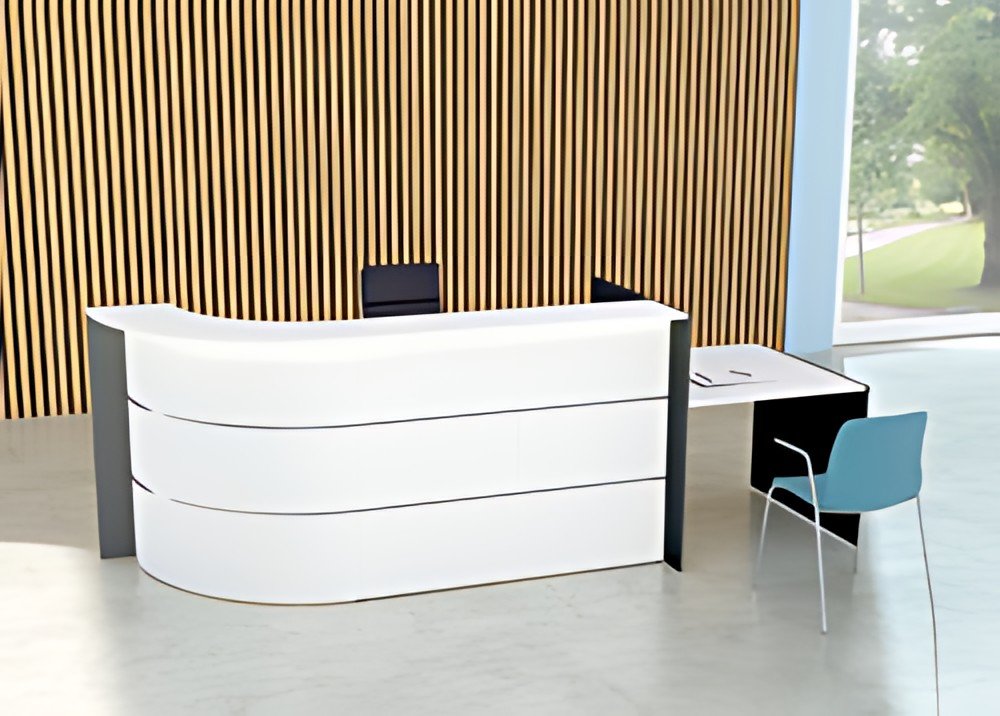 kerkmann Comptoir arrondi BARI up & down avec espace conseil