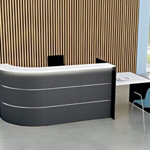 kerkmann Comptoir arrondi BARI up & down avec espace conseil