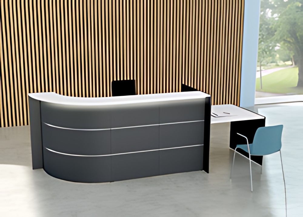 kerkmann Comptoir arrondi BARI up & down avec espace conseil
