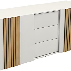 kerkmann Bahut Oxford, 3 tiroirs & 2 portes, blanc