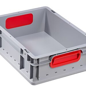 allit Bac de rangement ProfiPlus EuroBox 412, gris/rouge