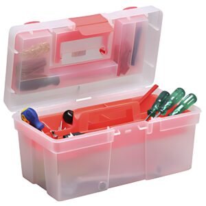 allit Boîte de rangement McPlus Clear 16, PP, rouge