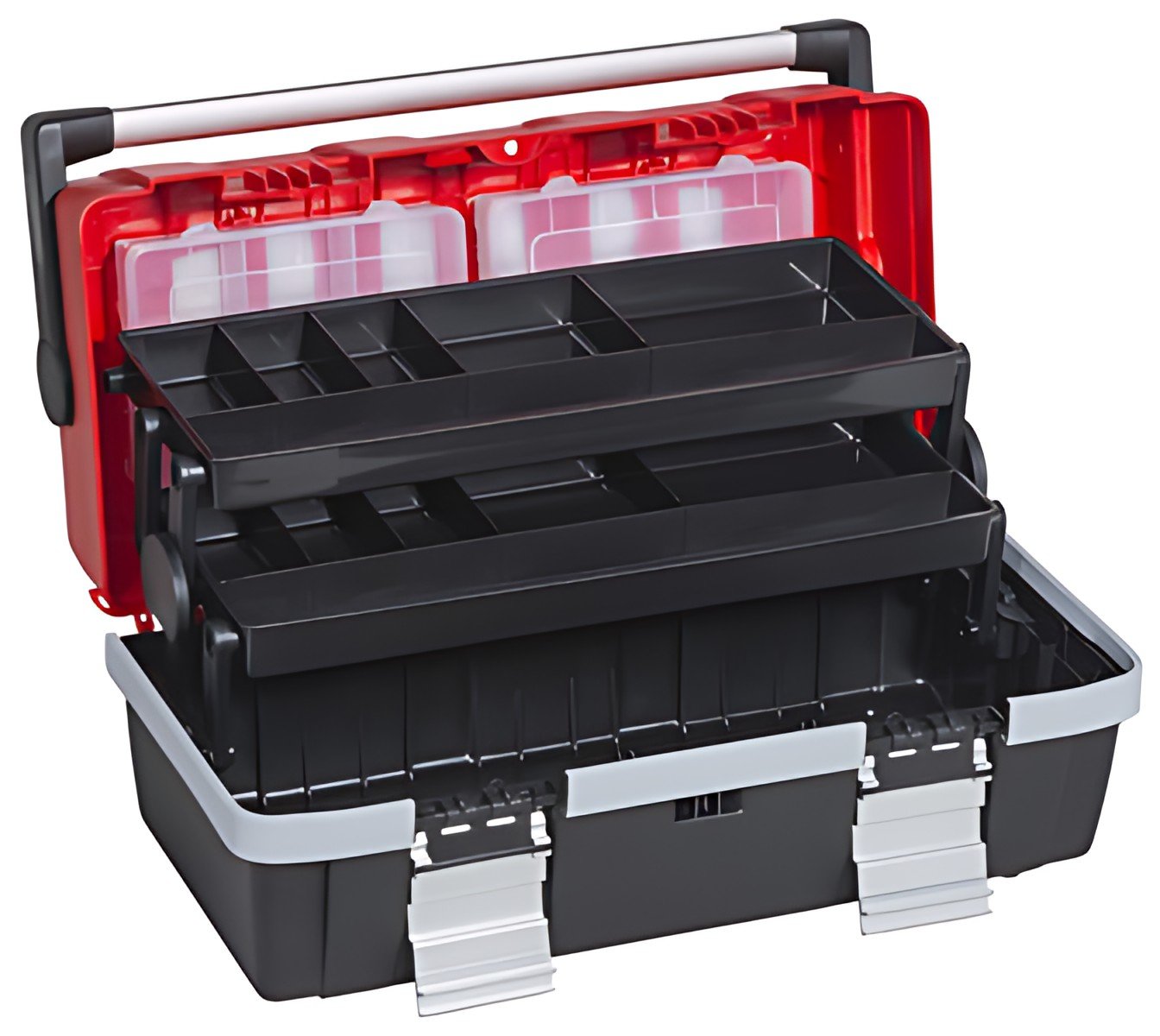 allit Boîte à outils McPlus Alu >C< 18, PP, rouge/noir