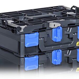 allit Boîte de rangement EuroPlus MetaBox 340, noir/bleu