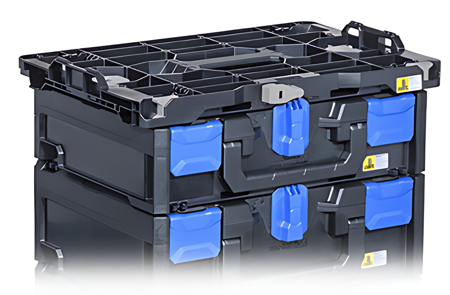 allit Boîte de rangement EuroPlus MetaBox 340, noir/bleu