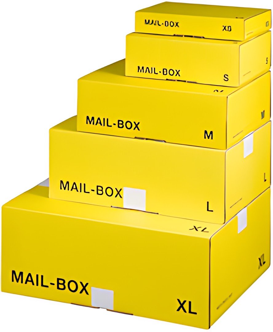 smartboxpro Carton d'expédition MAIL BOX, taille: XL, jaune
