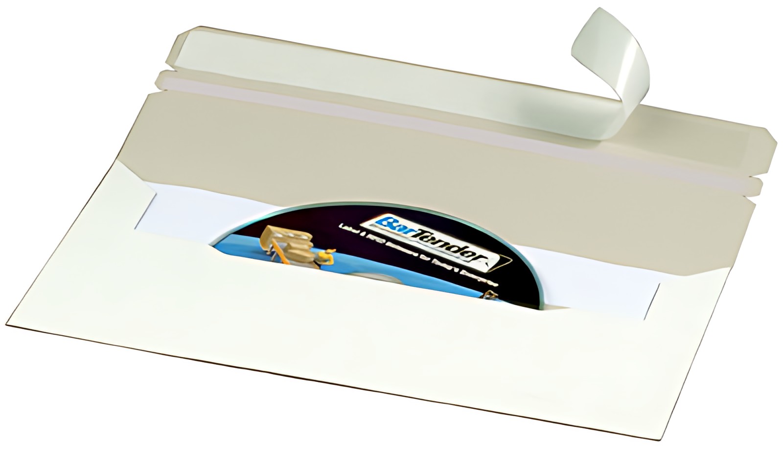 SMARTBOXPRO CD/DVD lettre, DIN longue, avec fenêtre à gauche, blanc