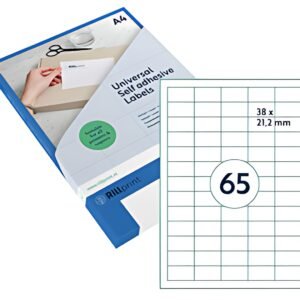 rillprint Etiquette universelle, 38 x 21,2 mm, blanc