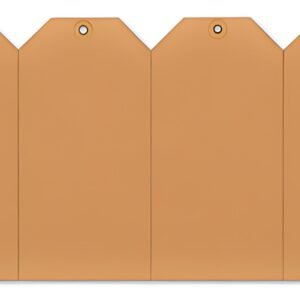 rillprint Étiquette à suspendre, 40 x 80 mm, marron kraft