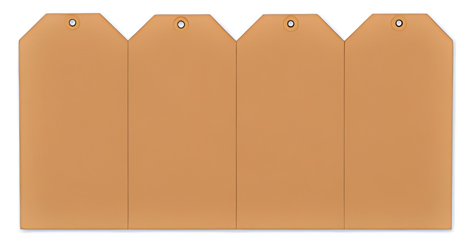 rillprint Étiquette à suspendre, 60 x 120 mm, marron kraft
