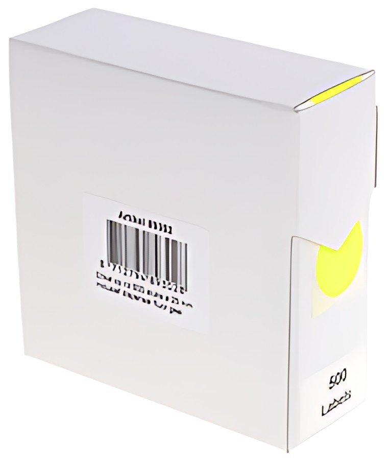 rillprint Pastille de couleur, diamètre: 25 mm, jaune fluo