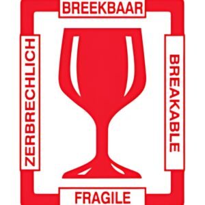 rillprint Étiquette d'avertissement "BREAKABLE"