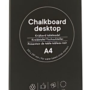 EUROPEL Ardoise de table, A6 portrait, noir