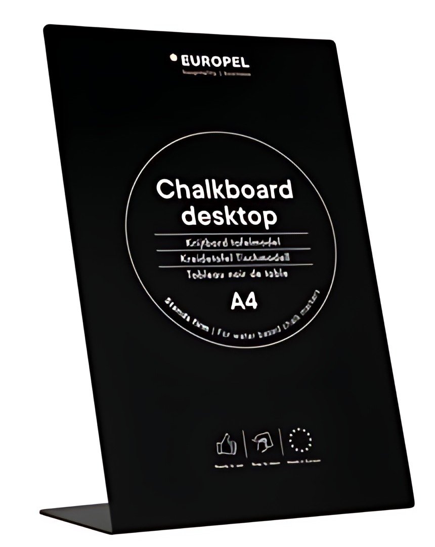 EUROPEL Ardoise de table L-Standard, A6, noir