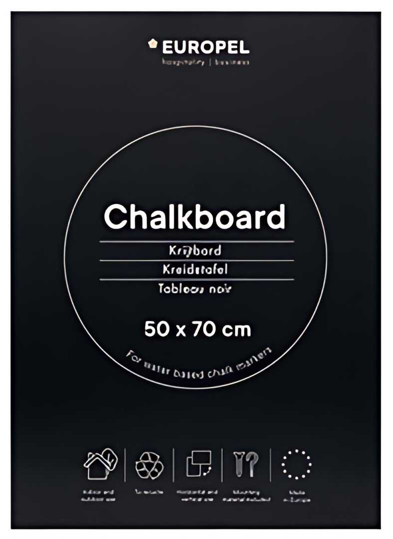 EUROPEL Ardoise sans cadre, 600 x 840 mm, noir