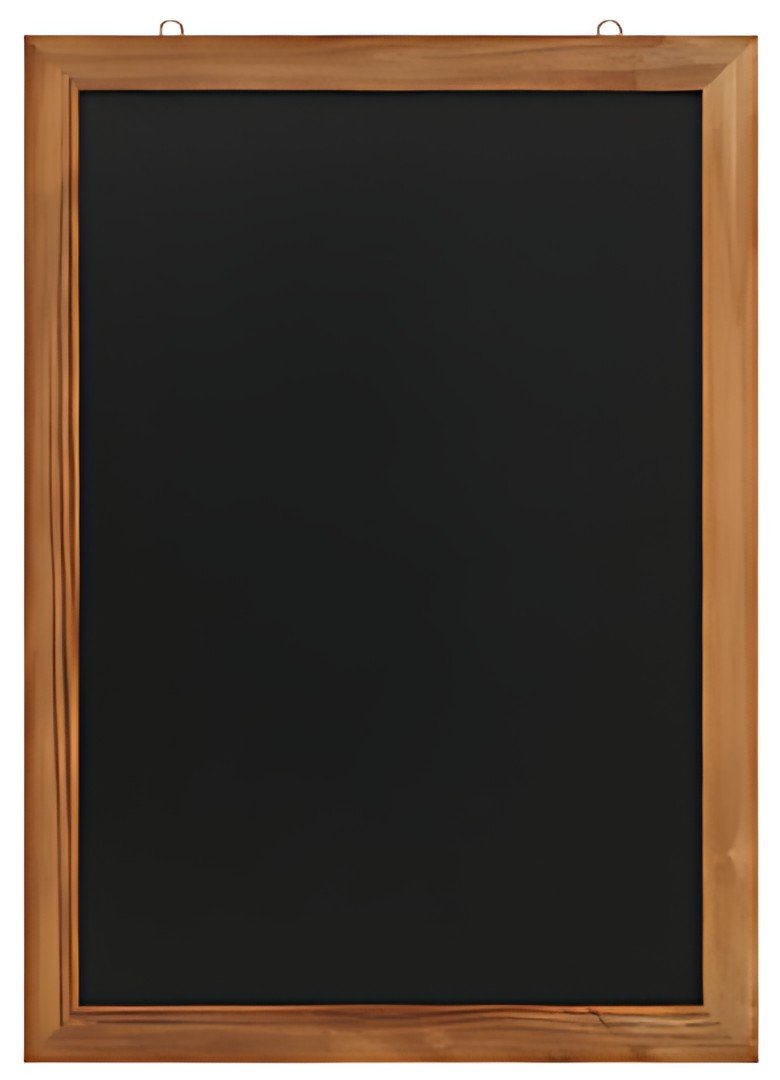 EUROPEL Ardoise avec cadre en bois, 600 x 1.100 mm, naturel