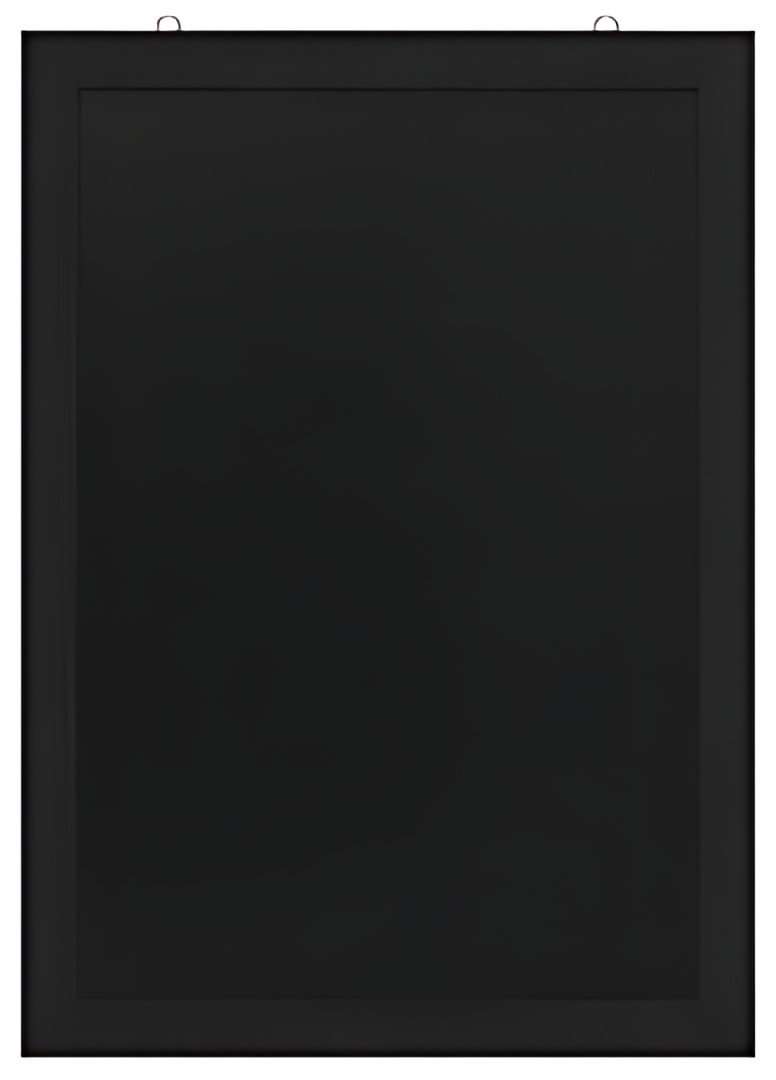 EUROPEL Ardoise avec cadre en bois, 600 x 1.100 mm, noir