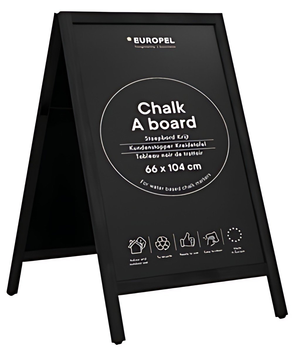 EUROPEL Panneau trottoir, 660 x 1.040 mm, noir