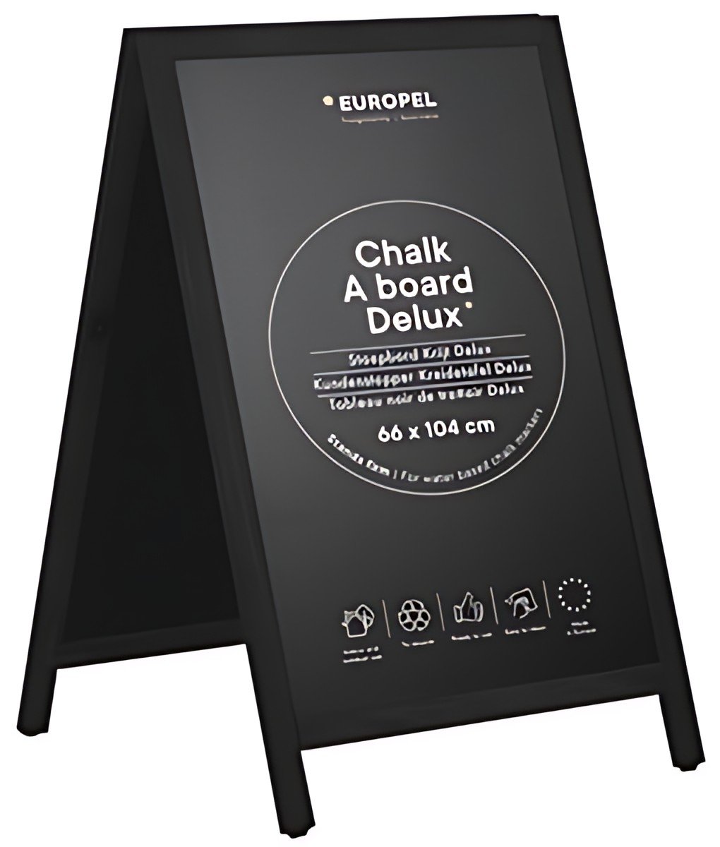 EUROPEL Panneau trottoir DELUXE, 660 x 1.040 mm, noir