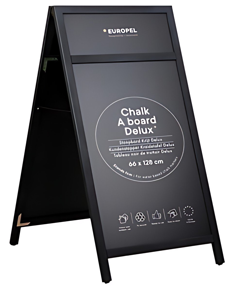 EUROPEL Panneau trottoir DELUXE, 660 x 1.280 mm, noir