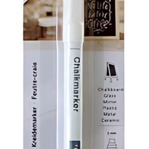 EUROPEL Marqueur craie 3 mm, blister de 1, blanc