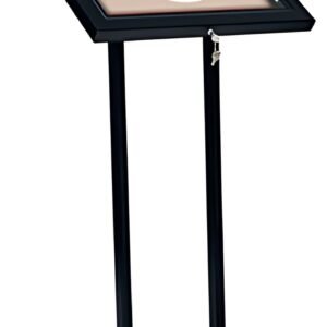 EUROPEL Vitrine pour menu, à pose libre, 2 x A4