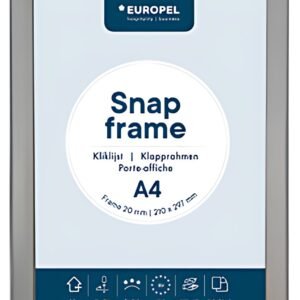 EUROPEL Cadre porte-affiche premium, A3, 20 mm, argent