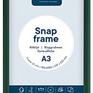 EUROPEL Cadre porte-affiche premium, A3, 25 mm, vert