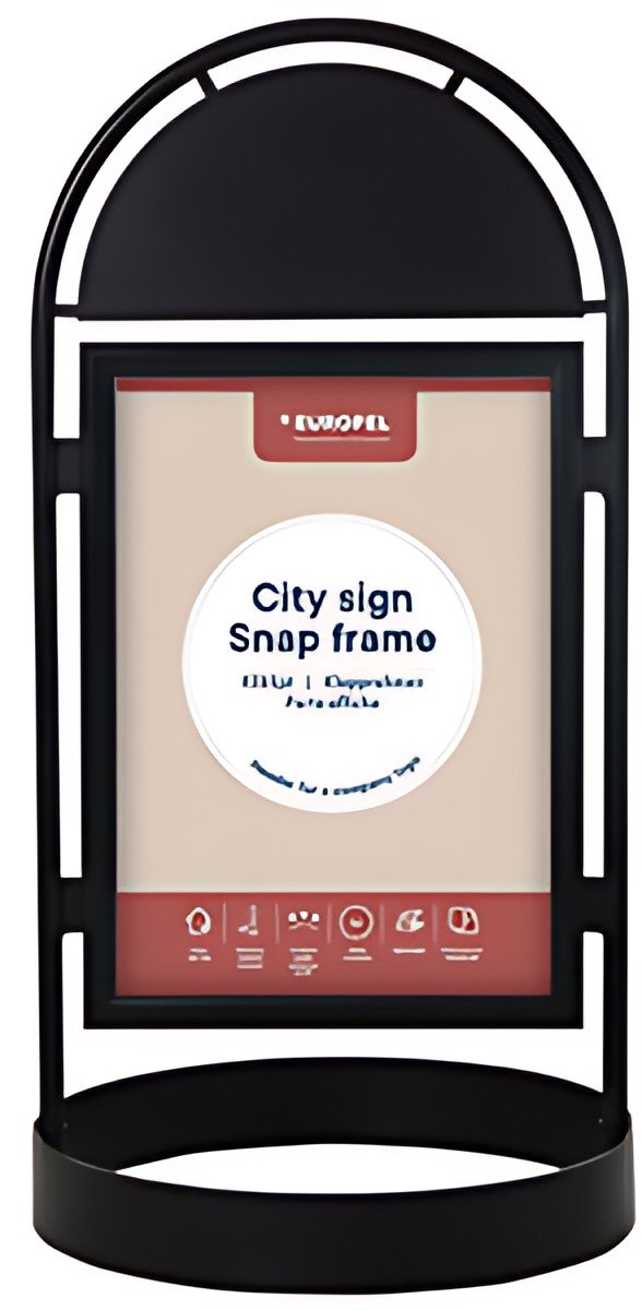EUROPEL Panneau trottoir CITY SIGN, 1.300 x 670 x 670 mm