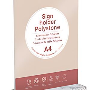 EUROPEL Porte-visuel, A4 portrait, polystone, blanc