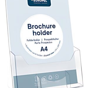 EUROPEL Porte-brochures, A4, avec compartiment pour cartes