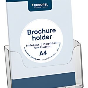 EUROPEL Porte-brochures, A4 paysage, transparent