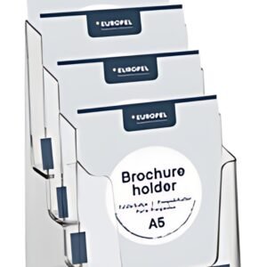 EUROPEL Porte-brochures, A5 portrait, transparent