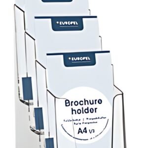 EUROPEL Porte-brochures, 1/3 A4 portrait, transparent