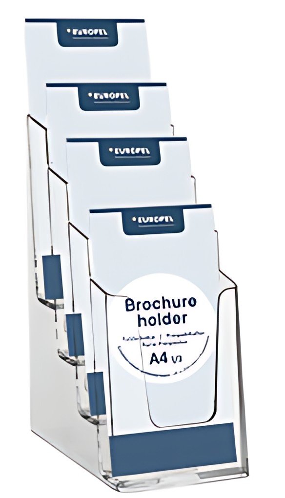 EUROPEL Porte-brochures, 1/3 A4 portrait, transparent