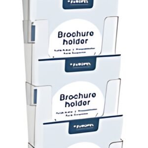 EUROPEL Porte-brochures mural, A4 portrait, transparent