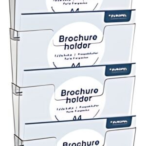 EUROPEL Porte-brochures mural, A4 paysage, transparent