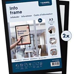 EUROPEL Cadre magnétique INFO FRAME, A3, noir