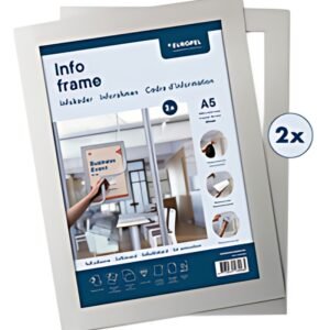EUROPEL Cadre magnétique INFO FRAME, A5, argent