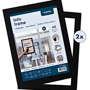 EUROPEL Cadre magnétique INFO FRAME, A5, noir