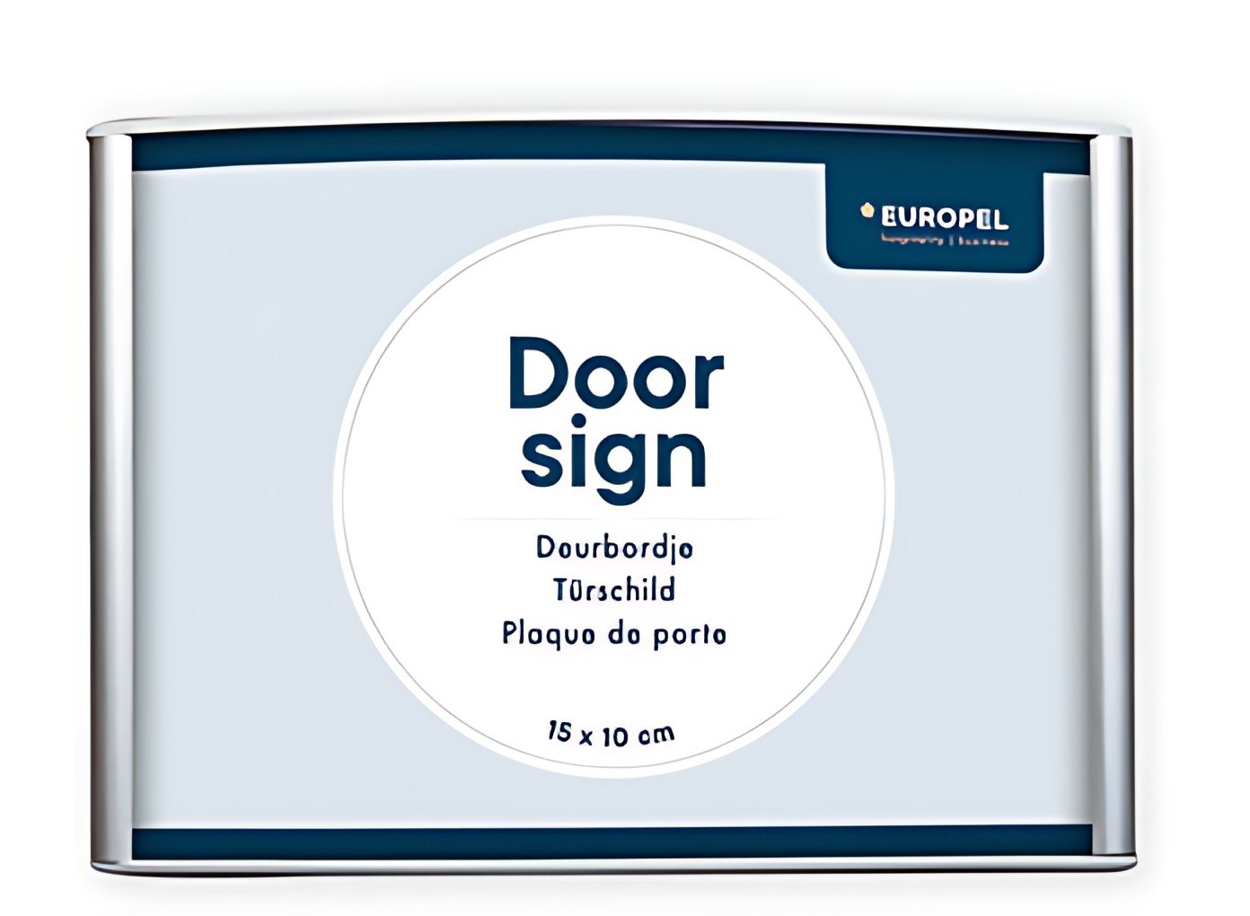 EUROPEL Plaque de porte, 210 x 150 mm, argent